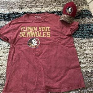 FSU SHIRT AND HAT